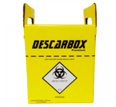 Coletor De Perfurocortantes Com Desagulhador 1,5 Litros - Descarbox